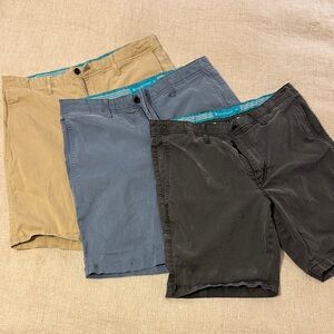 Tori Richard Men's Shorts - Tan, Blue, and Gray